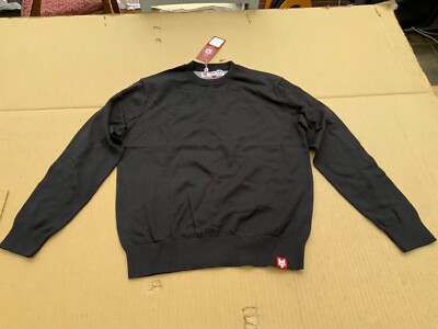 Top Man Your Own Herren Rundhals Pullover/Sweater Schwarz/Grau Small Neu UVP £70