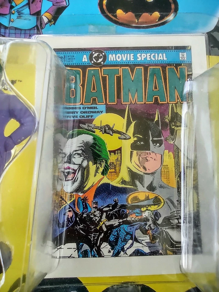 1990 Ertl Batman & The Joker Die Cast Metal Figuras y Tarjeta Rara Sellada Difícil de Encontrar Foto 4 de 4