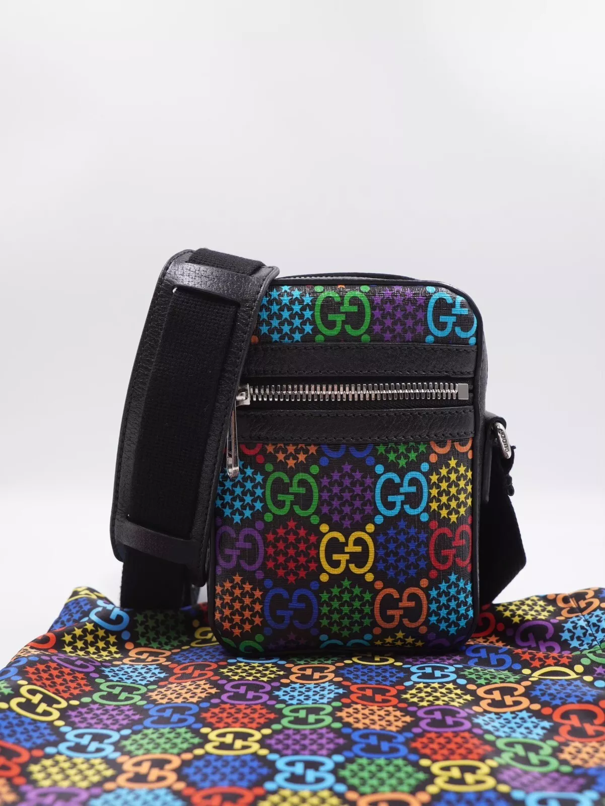 BE16❤️ GUCCI GG Sac Messenger Psychédélique Monogramme Suprême