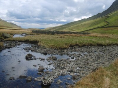 Photo 6x4 Sheepfold, Rydal Beck Large circular fold sits on an island in  c2010