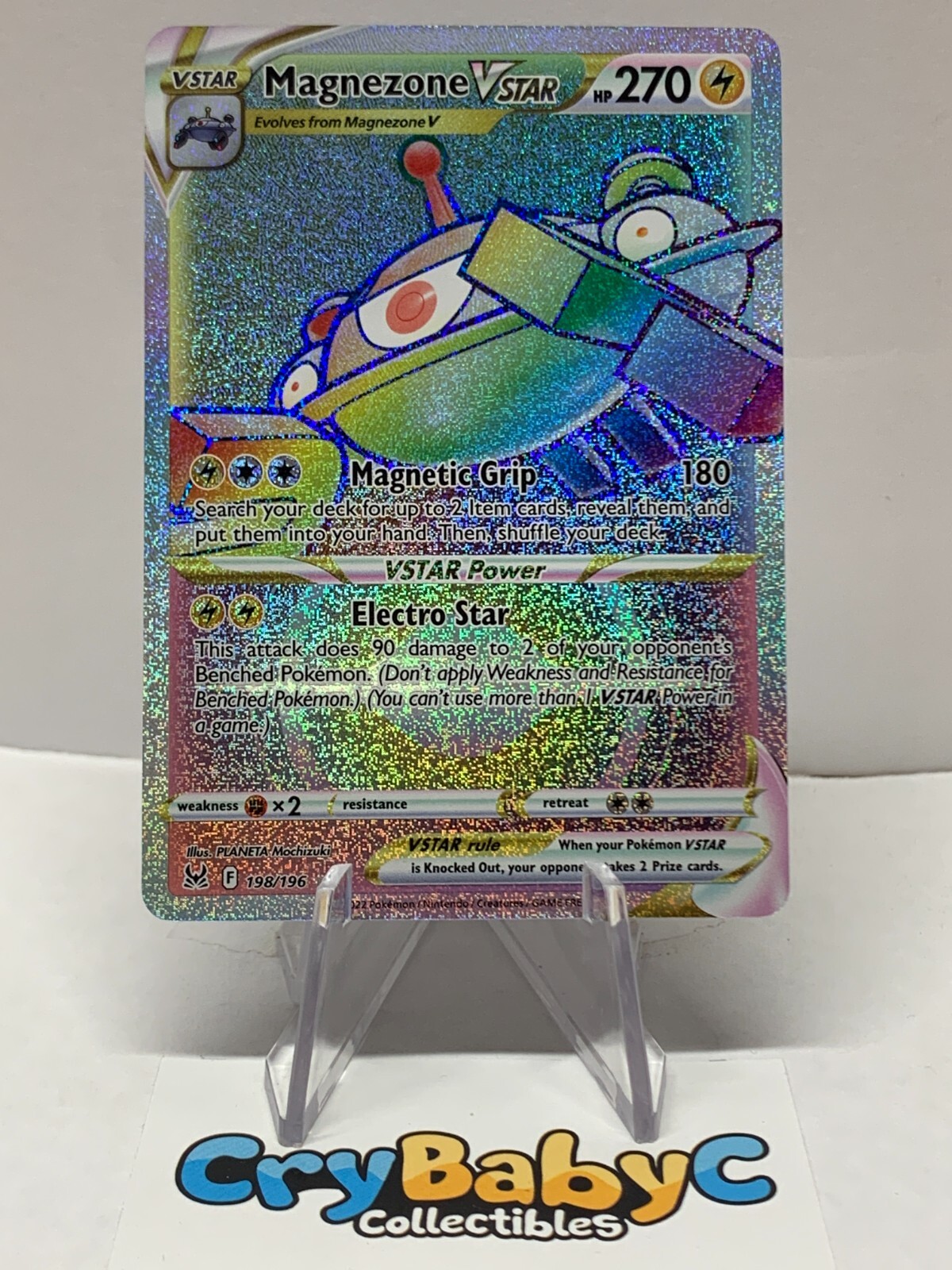 Pokemon Magnezone VSTAR 198/196 Lost Origin Sword & Shield SECRET RARE