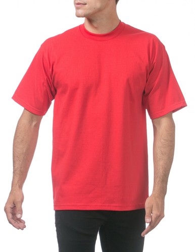 Pro Club Men's Heavyweight Cotton Short Sleeve Crew Neck T-Shirt - 25 Colors - Picture 96 of 127