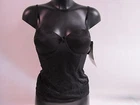 Sheer Iridesscent Lift and hide Camisole Black Size Medium 12 BW3908351 #9D9