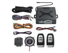 Sistema De Alarma Para Carro Auto Vehiculos Con Encendido y 2 Control Remoto Kit