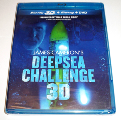 Deepsea Challenge James Cameron Masterpiece Deep Sea 3-D 3D BLU