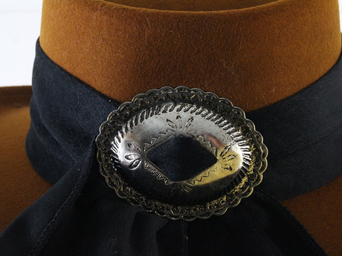 Fiesta Santa Barbara Concho Hat Women\'s Large brown felt  Sun Southwestern VTG WOMEN main image 2