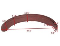 Neu Schutzblech Hinten Fender Blankes Metall Matchless G3L Starr TräGer Rahmen
