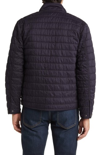 Peter Millar M Greenwich Jacket Washed Black Garment Dyed Quilted Coat $250 - Picture 5 of 9