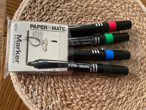 Paper mate Original marker Pens Markers Wallet of 4 - Assorted Colours as pic - Picture 2 of 2
