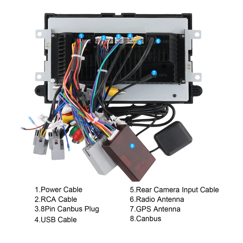 For 2006-2014 Ford F-250 F-350 Super Duty Android 15 Carplay Radio GPS WIFI 64GB - Image 3 of 4