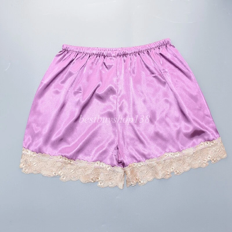 Anti-Static Slip Satin Bloomers Panties Pettipants Sleepwear Shorts Lingerie 4XL - Image 4 of 4