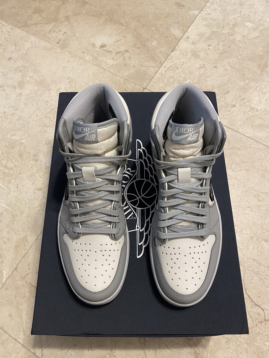 Size 8 - Jordan 1 x Dior High Gray. Pair #2705/8500. Rare Size 8 - Jordan 1 x Dior High Gray. Pair #2705/8500. Rare