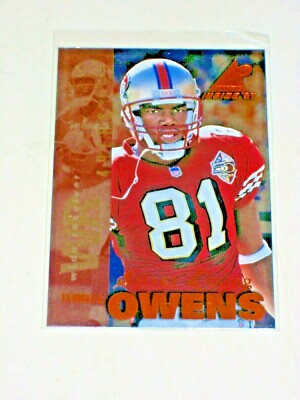 1997 Pinnacle Inside Silver Lining 18 Terrell Owens 49ers Eagles Cowboys HOF
