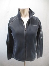 Columbia Omni-Wick Size S Womens Black Stand Collar Full Zip Athletic Jacket 735