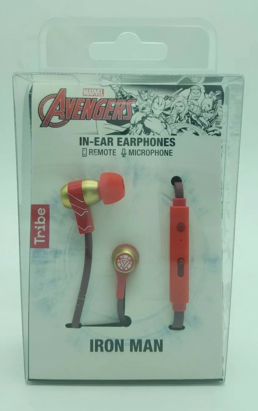Marvel Avenger Iron Man Earphones with Remote & Microphone Auricolari microfono
