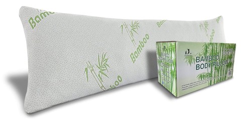 DreamField Linen Rayon of Bamboo Body Pillow for Adults - [Adjustable] 