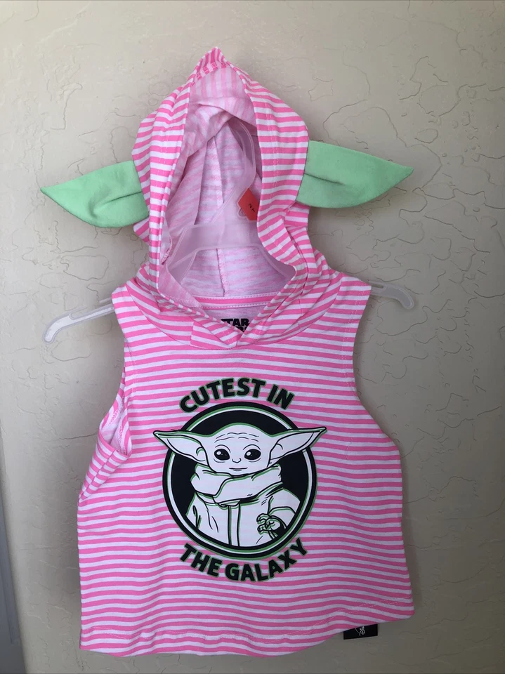 TANQUE CON CAPUCHA STAR WARS THE MANDALORIAN BABY YODA para niños pequeños TOTALMENTE NUEVO Foto 2 de 4