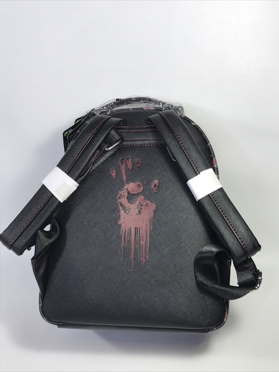 Friday the 13th Jason Glow In The Dark Backpack and Wallet Bundle Loungefly Friday 13th Jason Voorhees GITD Glow Dark Mask  main image 3