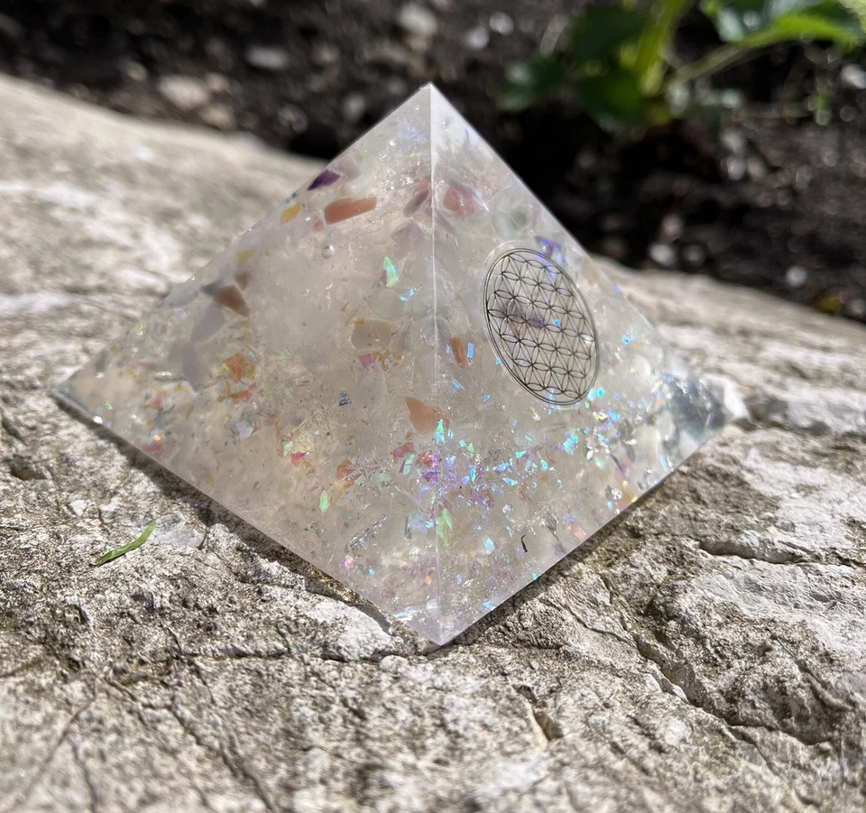 Orgonit Pyramide Kristall Bergkristall Chakra Meditation 3.Auge - Bild 2 von 3