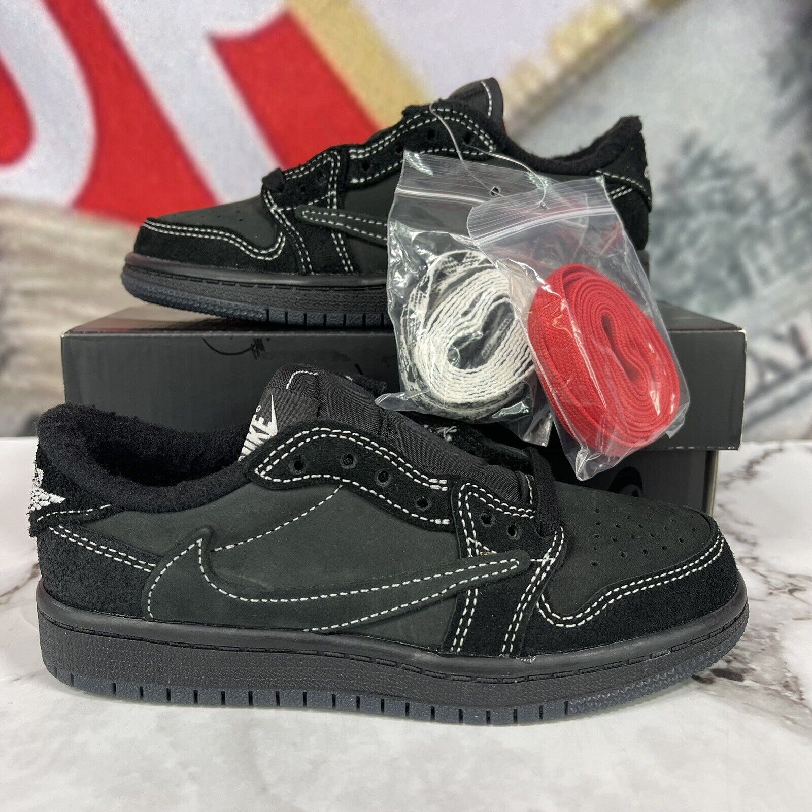 TravisScott × NikeAIRJordan1LowOG SP-T - 靴