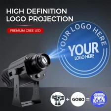 Custom Gobo Projector Light LED Rotating Customize Logo Spotlight for In/Outdoor