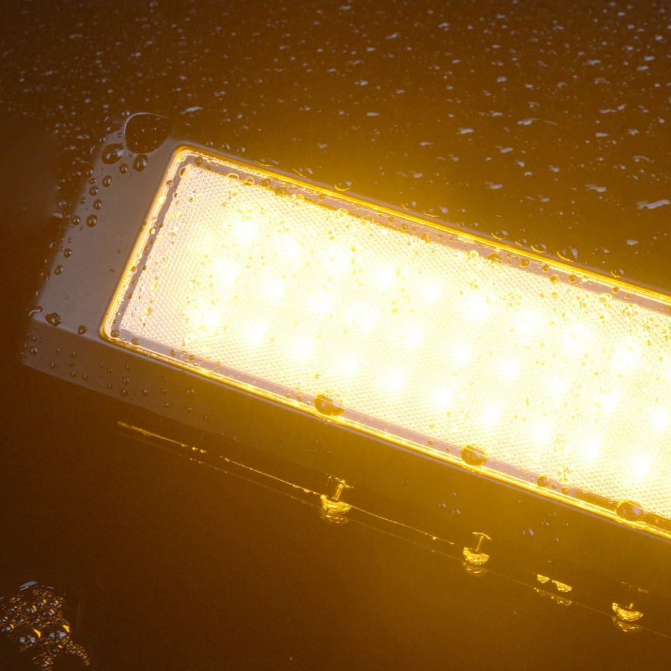 9Inch RV Porch Lights 54W LED Yellow /White Utility Awning Light