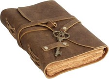 TUZECH Vintage Leather Journal Writing Notebook Handmade Leather Bound journal