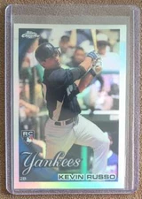 2010 Topps Chrome Refractor Kevin Russo Rookie New York Yankees #196