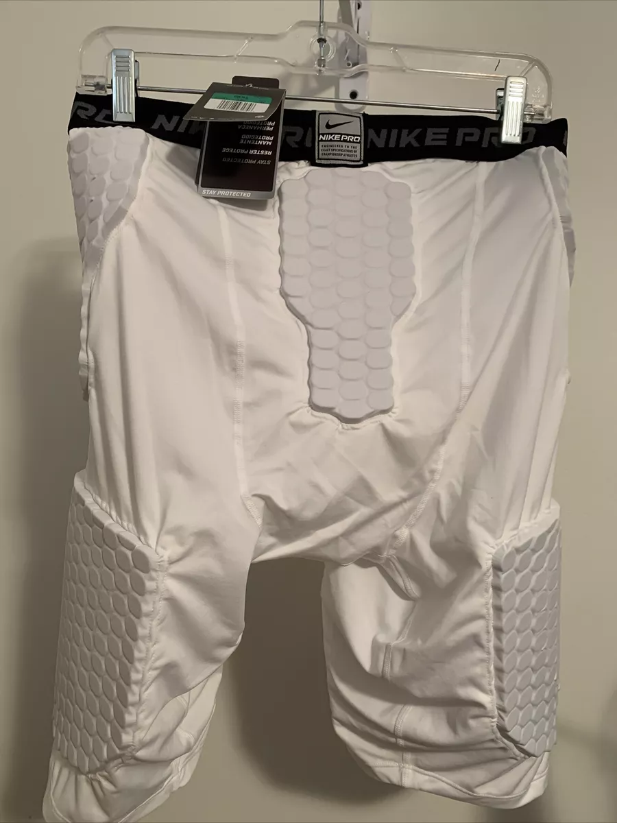 NIKE PRO Football Field COMPRESSION UNDERWEAR SHORTS NWT NEW XL WHITE