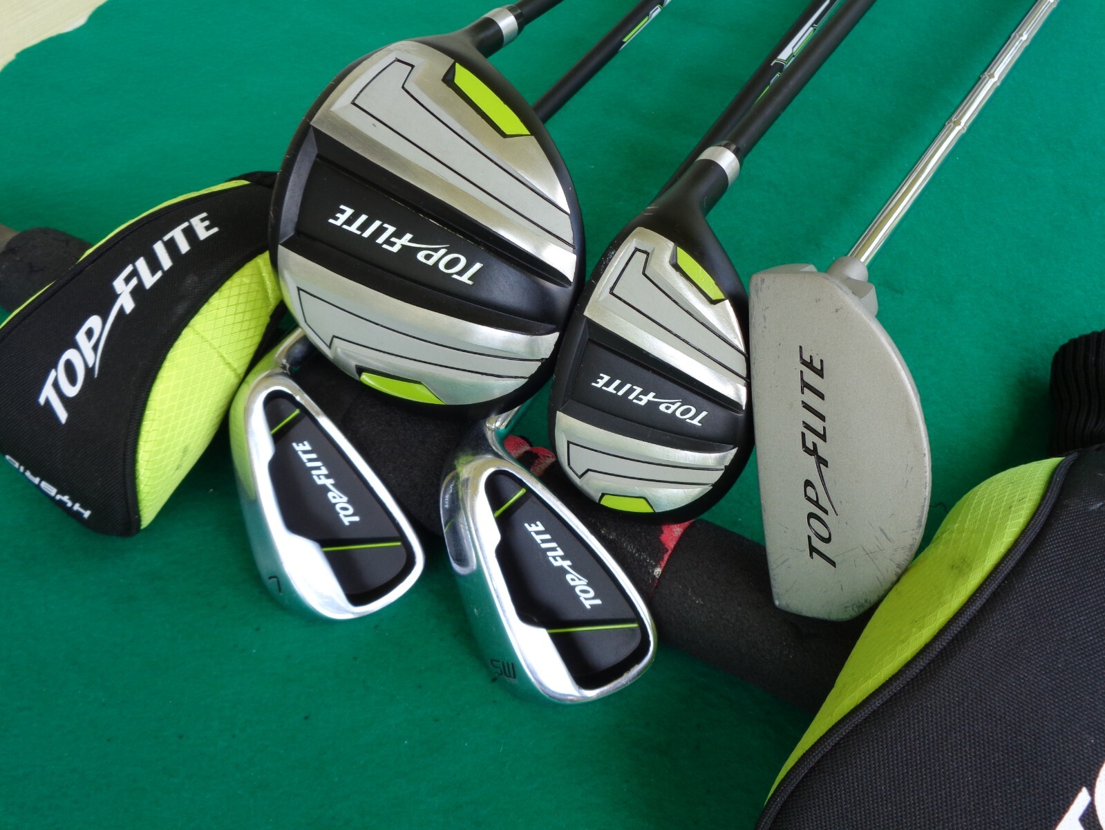 Top Flite Junior Golf Club Set Driver Hybrid Irons Putter Height 46" To