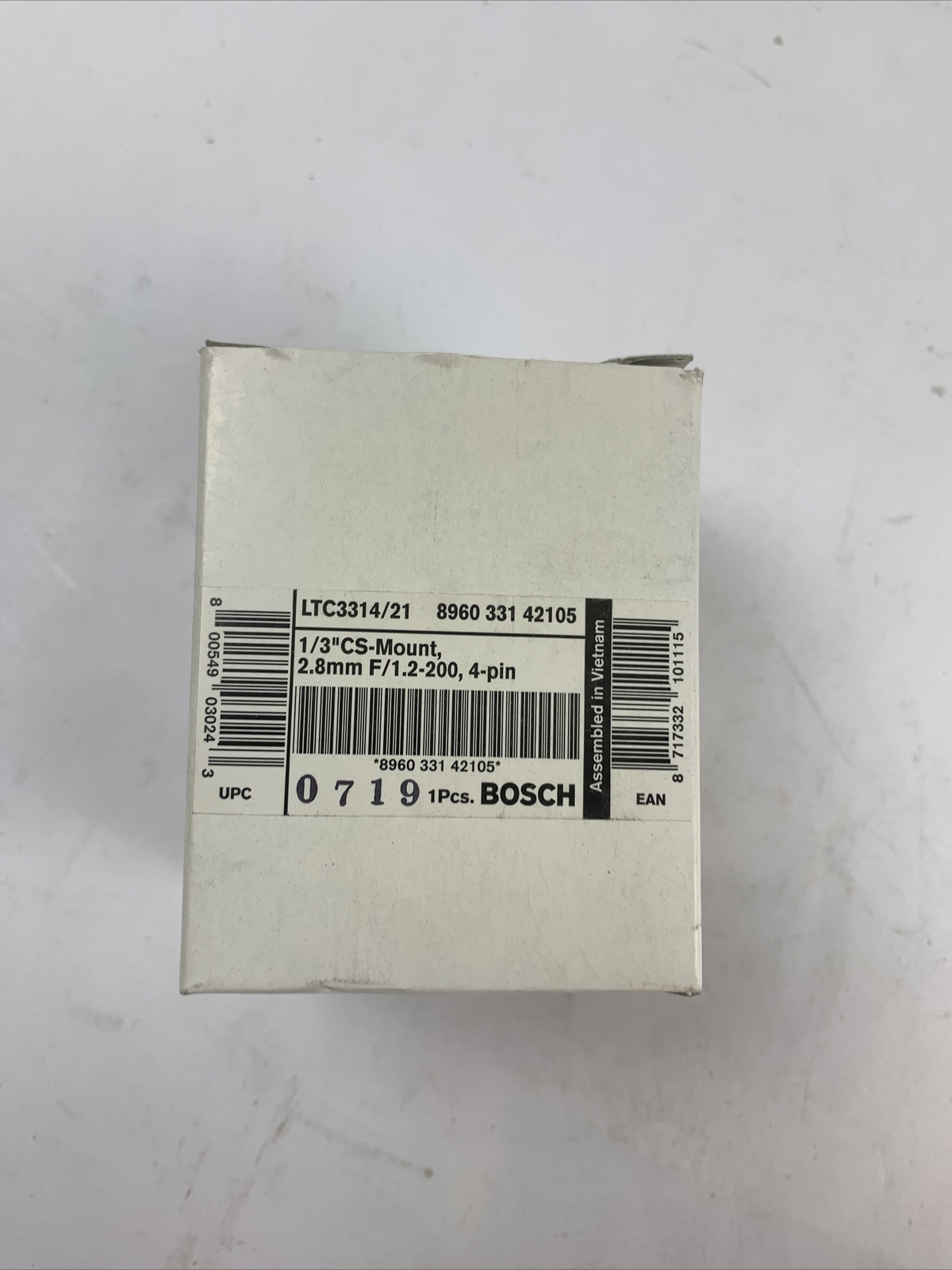 Bosch LTC3314/21 1/3" CS Mount Camera 2.8mm F/1.2-200 Open Box