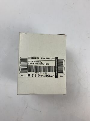 Bosch LTC3314/21 1/3'' CS Mount Camera 2.8mm F/1.2-200 Open Box