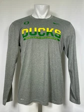Oregon Ducks Team Issue Sideline Performance Longsleeve T-Shirt Men's LARGE