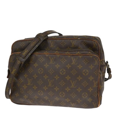 Louis Vuitton Nile Shoulder Bag GM Brown Canvas for sale online | eBay