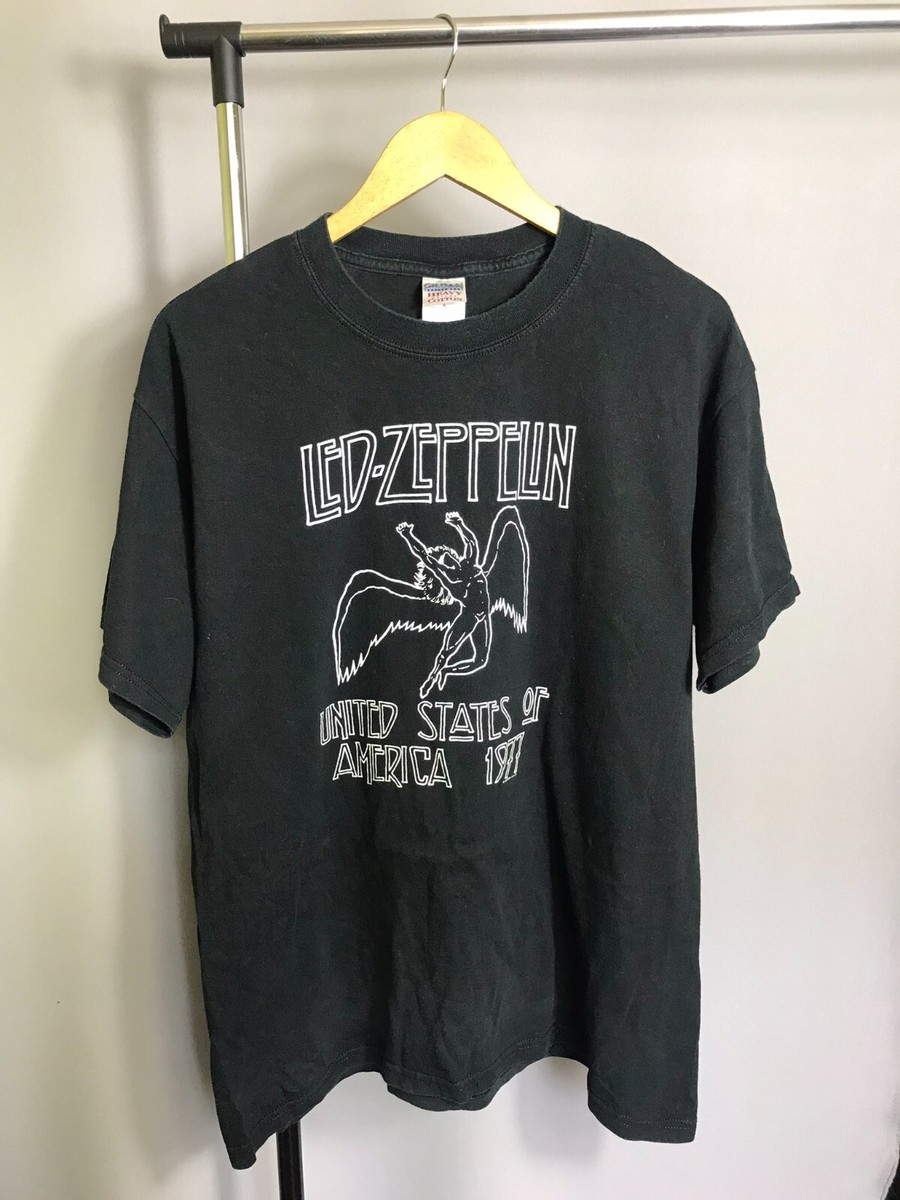 ミュージシャン 90's LED-ZEPPELIN T-shirt Vintage 90's Led Zeppelin II Album Cover T Shirt Size L (W