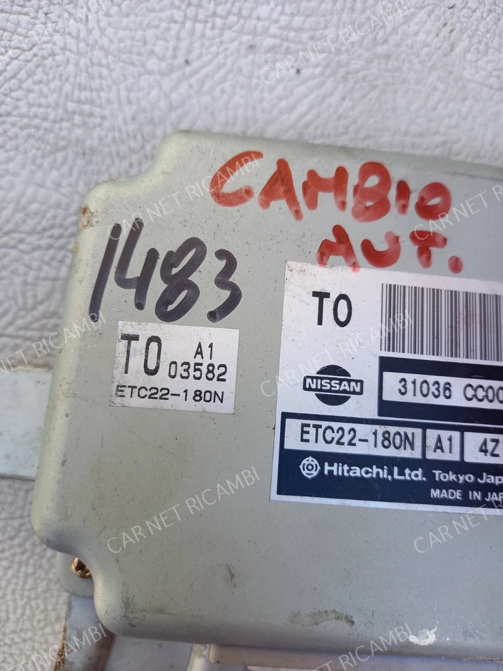 31036-CC000 HITACHI ETC22-180N CENTRALINA CAMBIO AUTOMATICO NISSAN MURANO I 3.5 - Immagine 3 di 4