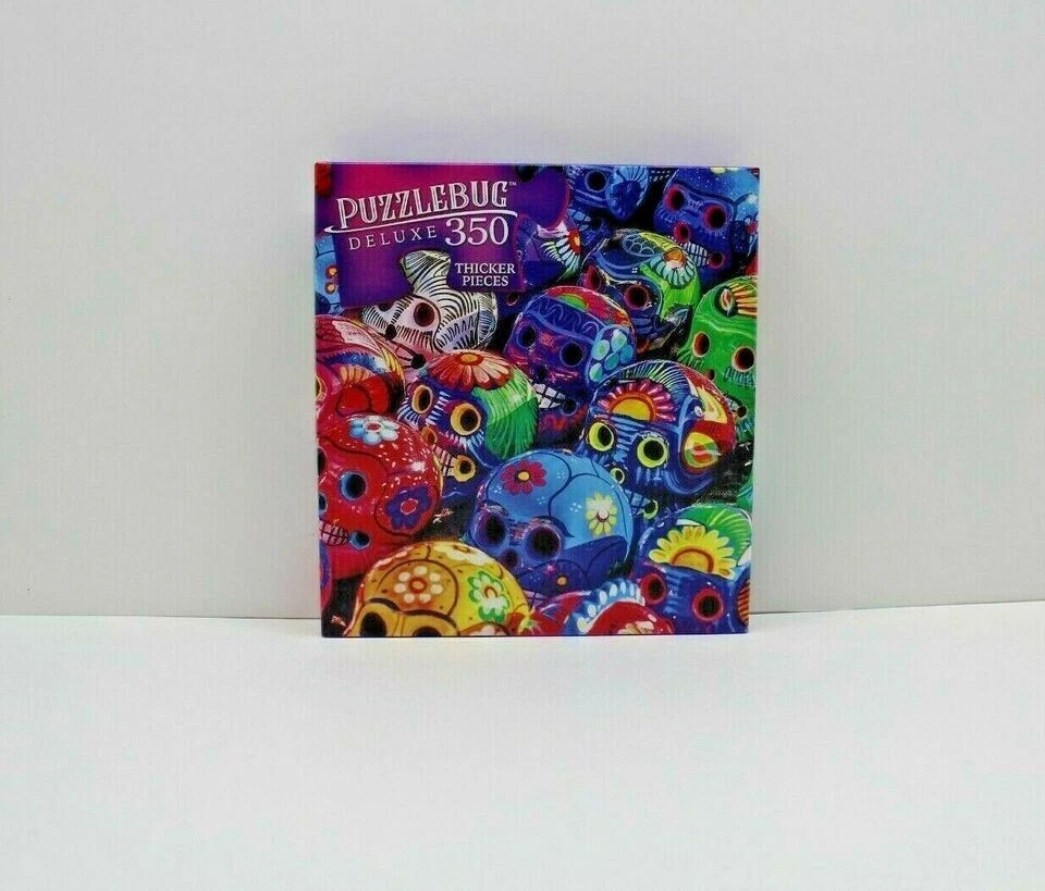 Jigsaw Puzzle 350 Piece Colorful Sugar Skulls 20 X 12 350 Puzzlebug - Image 3 of 3