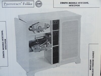 Original Sams Photofact Manual ZENITH HFX1284E, HFX1290R