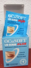 New OCUSOFT LID SCRUB PLUS PRE-MOISTENED PADS 30 CT PACKETS EX 6/26 Dry Eye