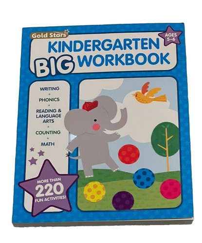 Gold Stars Kindergarten Big Workbook Ages 5-6: 220+ Activities