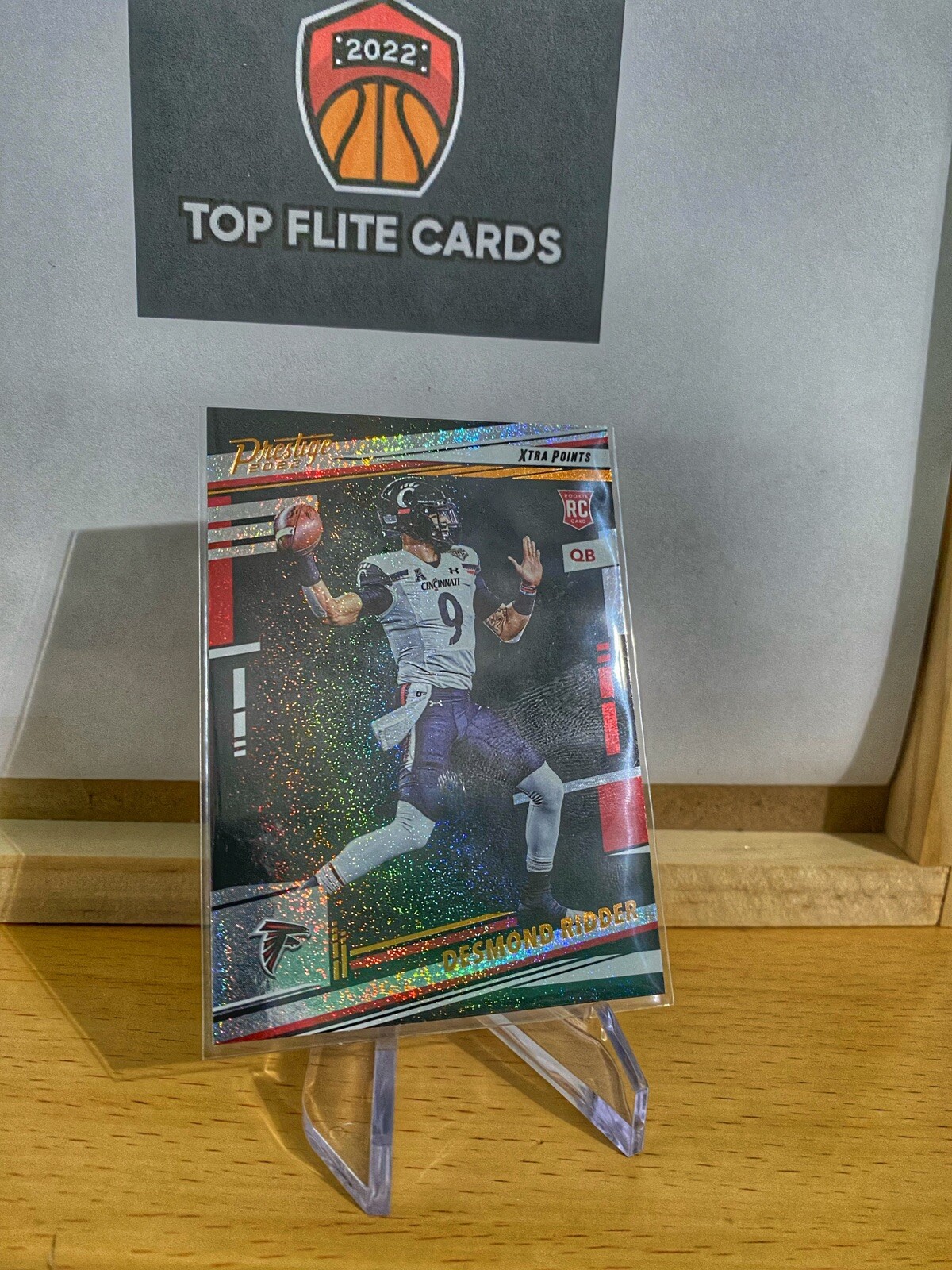 DESMOND RIDDER ~ 2022 Prestige Xtra Points Galaxy Parallel RC Atlanta Falcons