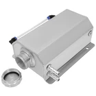 2L Universal Aluminum Radiator Coolant Overflow Expansion Water Tank Silver