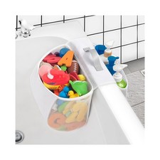 Saddle shape 2 Compartments Bath Toy Organizer, Easy Access for Children, Wid...