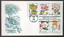 32c Flowering Trees # 3193-3197 FDC 1998 Artcraft