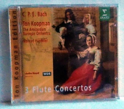 C.P.E. Bach The Amsterdam Baroque Orchestra,Koopman,Hünteler - 3 Flötenkonzert