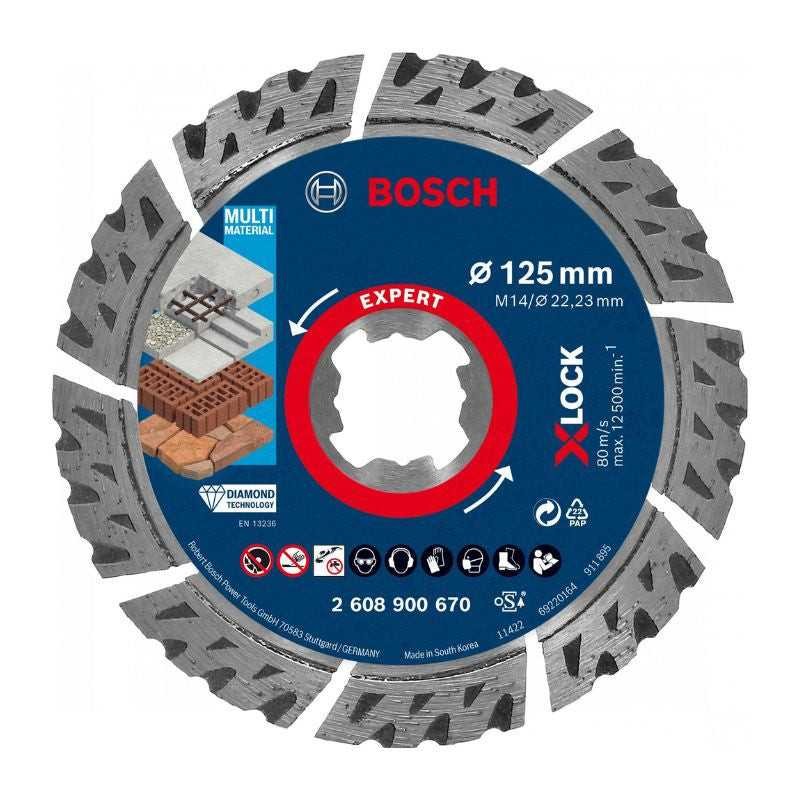 Disque Bosch X-Lock 125mm multi-matériaux pour rénover votre maison