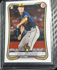 Topps 2026 Bowman Jacob Misiorowski #35 Milwaukee Brewers Rookie Baseball Card