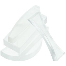 5 Pcs Physics Optical Lenses Triangular Prism for Classroom Glass Experiment