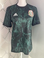 Adidas Mexico National Team Soccer Jersey Mens Size Small Aeroready Green EUC