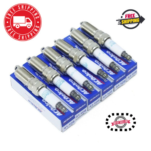 6Pcs Iridium Spark Plugs 41-109 12622561 For Buick Cadillac Chevrolet GMC